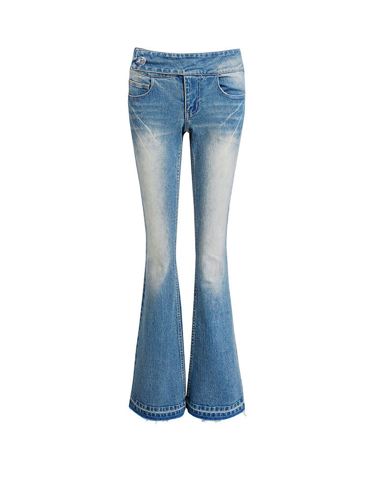 VTG 90s 00s Y2K GLITTER Flare Low Rise Jeans Size 3/4 27